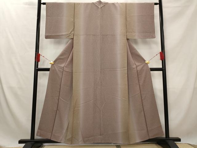 平和屋着物■上質な小紋 草葉文 暈し染め 正絹 逸品 AABG2887st