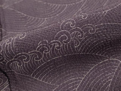 平和屋着物■上質な小紋 立波文 正絹 逸品 AABG2888st