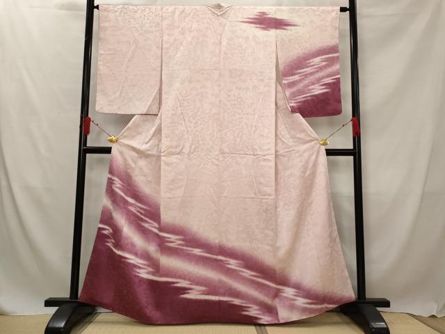 平和屋着物■訪問着 笹松地紋 暈し染め 正絹 逸品 AABG2893st
