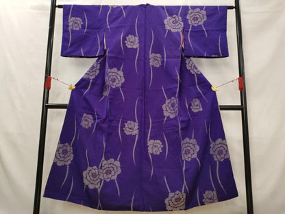 平和屋着物■アンティーク 大正ロマン 紬 舞花文 正絹 逸品 AABG2898st
