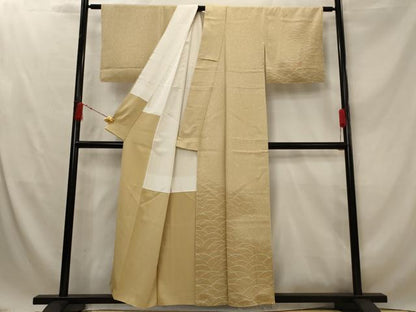 平和屋着物■訪問着　芝文　暈し染め　正絹　逸品　未使用　AABG2914st