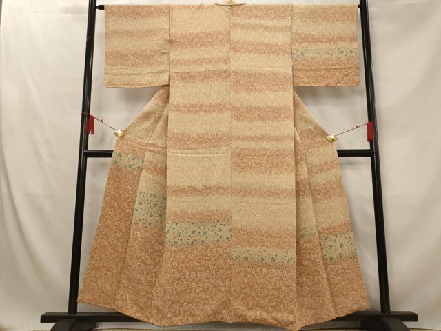 平和屋着物■訪問着 草花尽くし 暈し染め 正絹 逸品 AABG2927st