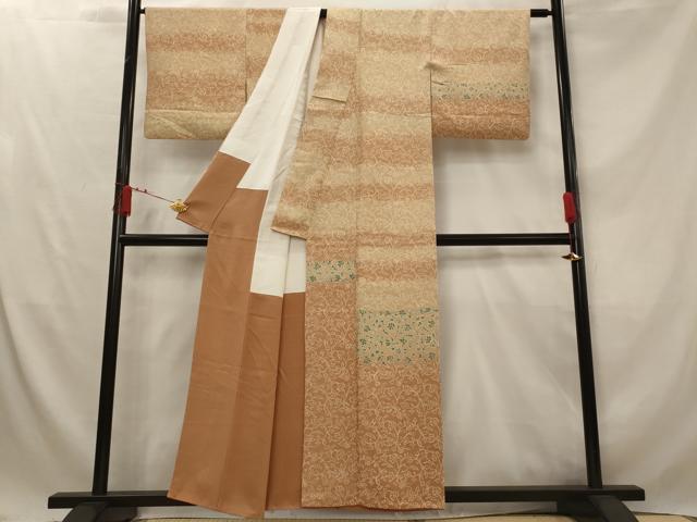 平和屋着物■訪問着 草花尽くし 暈し染め 正絹 逸品 AABG2927st