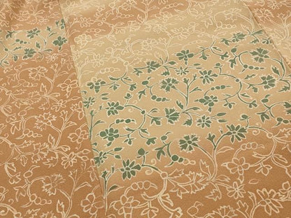 平和屋着物■訪問着 草花尽くし 暈し染め 正絹 逸品 AABG2927st