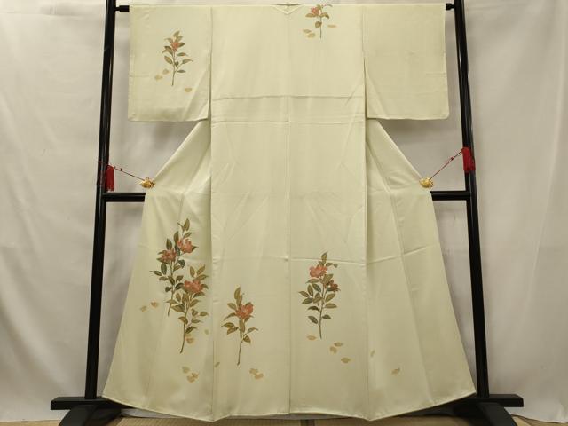 平和屋着物■訪問着 草花文 正絹 逸品 AABG2938st