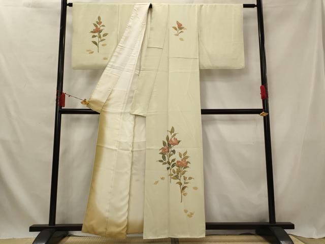 平和屋着物■訪問着 草花文 正絹 逸品 AABG2938st