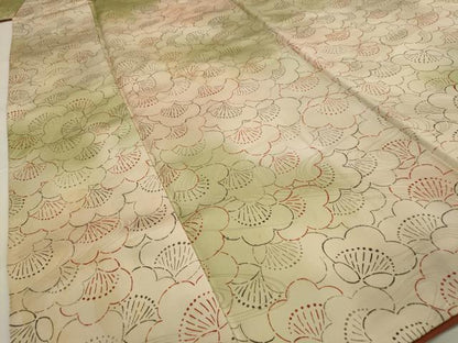 平和屋着物■上質な小紋 梅尽くし 暈し染め 正絹 逸品 AABG2947st