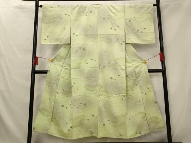 平和屋着物■上質な小紋 舞楓文 暈し染め 正絹 逸品 AABG2951st