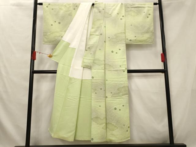 平和屋着物■上質な小紋 舞楓文 暈し染め 正絹 逸品 AABG2951st