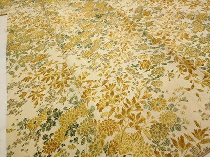 平和屋着物■上質な小紋 草花尽くし 鬼しぼ縮緬 正絹 逸品 AABG2953st