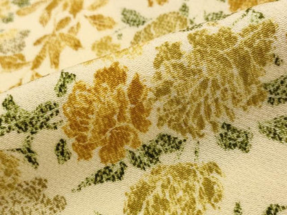 平和屋着物■上質な小紋 草花尽くし 鬼しぼ縮緬 正絹 逸品 AABG2953st