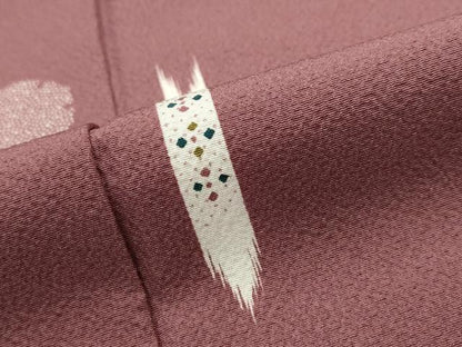 平和屋着物■上質な小紋 蛍暈し 矢羽根絣文様 正絹 逸品 AABG2960st