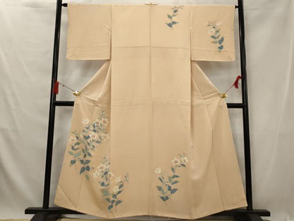平和屋着物■訪問着　草花文　正絹　逸品　AABG2965st