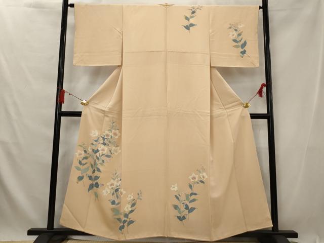 平和屋着物■訪問着　草花文　正絹　逸品　AABG2965st