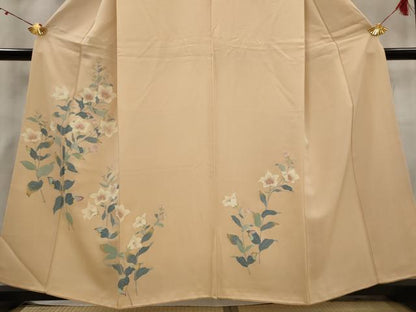 平和屋着物■訪問着　草花文　正絹　逸品　AABG2965st