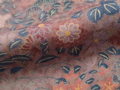 平和屋着物■上質な小紋　草花づくし　正絹　逸品　AABG2966st