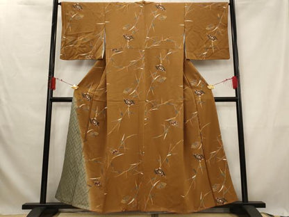 平和屋着物■訪問着　地紙花文　暈し染め　金彩　正絹　逸品　AABG2979st