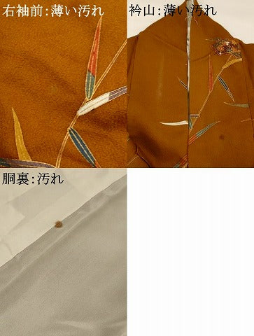 平和屋着物■訪問着　地紙花文　暈し染め　金彩　正絹　逸品　AABG2979st