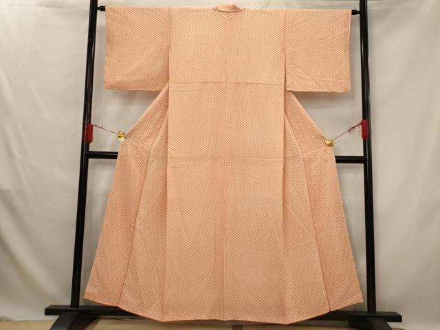 平和屋着物■上質な小紋　花青海波文　正絹　逸品　AABG2986st