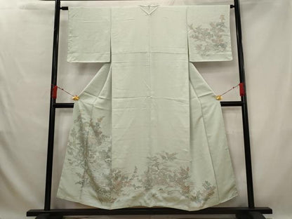 平和屋着物■訪問着　風景花文　やまと誂製　正絹　逸品　未使用　AABG2990st