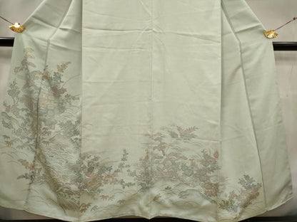 平和屋着物■訪問着　風景花文　やまと誂製　正絹　逸品　未使用　AABG2990st