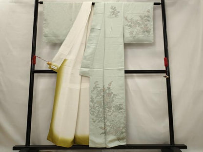 平和屋着物■訪問着　風景花文　やまと誂製　正絹　逸品　未使用　AABG2990st