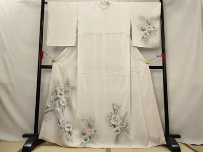 平和屋着物■訪問着　草花文　暈し染め　正絹　逸品　AABG2991st