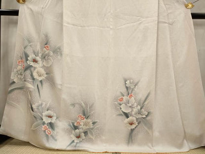 平和屋着物■訪問着　草花文　暈し染め　正絹　逸品　AABG2991st