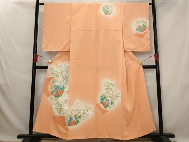 平和屋着物■訪問着　花丸文　暈し染め　金彩　正絹　逸品　未使用　AABG2992st