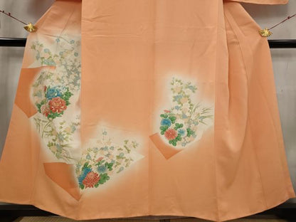 平和屋着物■訪問着　花丸文　暈し染め　金彩　正絹　逸品　未使用　AABG2992st