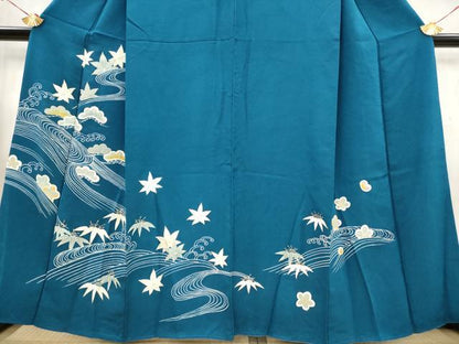 平和屋着物■訪問着　流水松竹梅文　金彩　正絹　逸品　AABG2993st