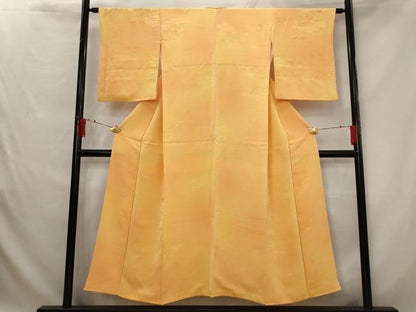 平和屋着物■上質な小紋 飛鶴地紋 暈し染め 正絹 逸品 AABG2994st