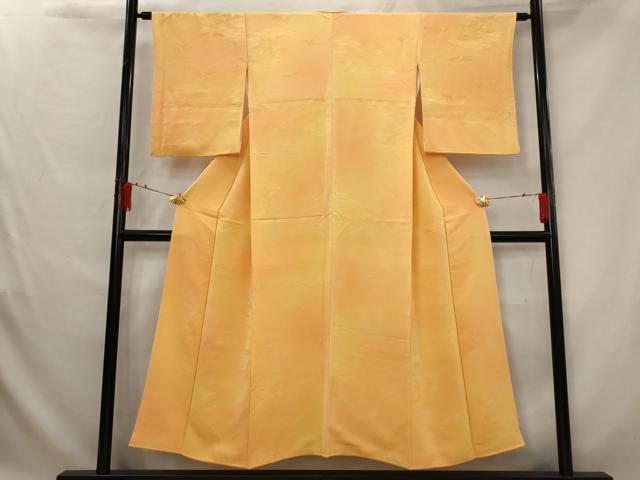 平和屋着物■上質な小紋 飛鶴地紋 暈し染め 正絹 逸品 AABG2994st