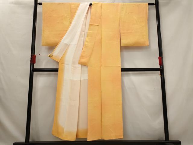 平和屋着物■上質な小紋 飛鶴地紋 暈し染め 正絹 逸品 AABG2994st