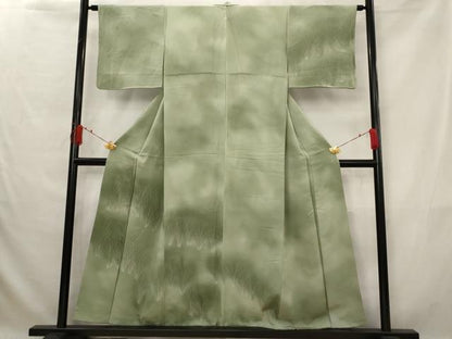 平和屋着物■訪問着　草葉文　暈し染め　正絹　逸品　AABG2997st