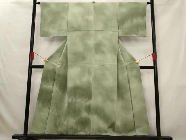 平和屋着物■訪問着　草葉文　暈し染め　正絹　逸品　AABG2997st