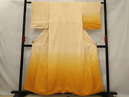 平和屋着物■訪問着 紗綾形地紋 暈し染め 正絹 逸品 AABG2998st