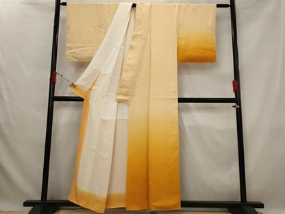 平和屋着物■訪問着 紗綾形地紋 暈し染め 正絹 逸品 AABG2998st