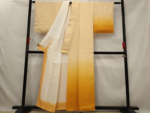 平和屋着物■訪問着 紗綾形地紋 暈し染め 正絹 逸品 AABG2998st