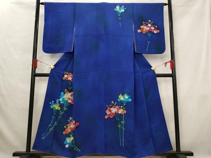 平和屋着物■訪問着　草花文　暈し染め　正絹　逸品　AABG2999st