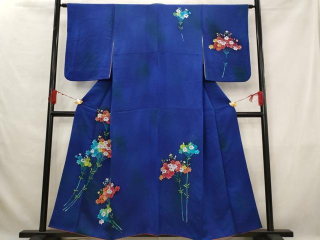 平和屋着物■訪問着　草花文　暈し染め　正絹　逸品　AABG2999st