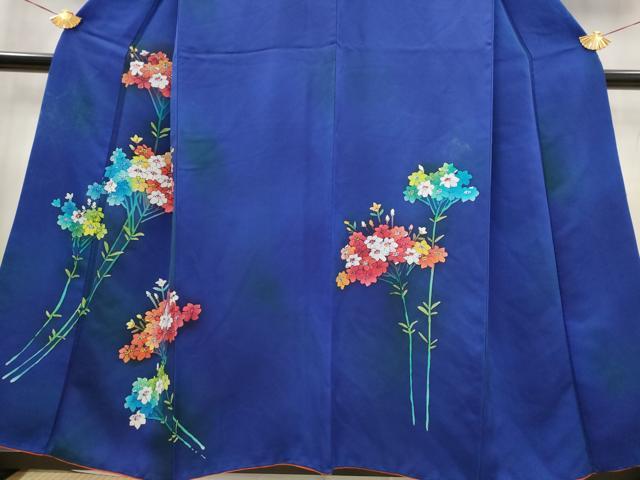 平和屋着物■訪問着　草花文　暈し染め　正絹　逸品　AABG2999st
