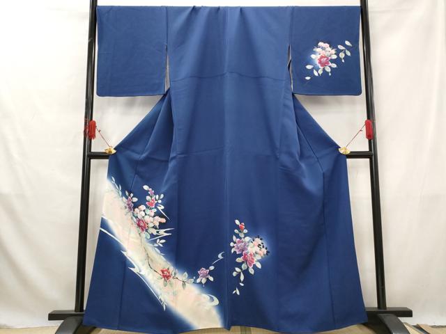 平和屋着物■訪問着　草花文　暈し染め　正絹　逸品　AABG3006st