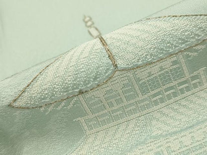 平和屋着物■豪華色留袖 刺繍 風景文 金銀糸 正絹 逸品 AABG3013st