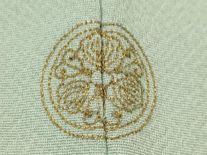 平和屋着物■豪華色留袖 刺繍 風景文 金銀糸 正絹 逸品 AABG3013st