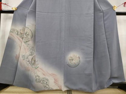 平和屋着物■訪問着　花鳥文　暈し染め　金彩　正絹　逸品　AABG3037st