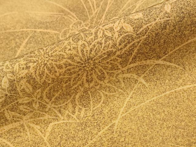 平和屋着物■上質な小紋　草花文　暈し染め　正絹　逸品　AABG3049st