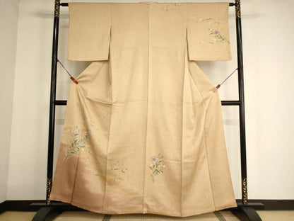 平和屋着物■訪問着 桔梗文 暈し染め 正絹 逸品 AABG3098ja