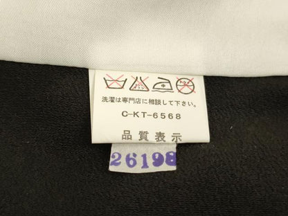 平和屋着物■豪華黒留袖 鼓舞扇花文 暈し染め 金銀彩 正絹 逸品 AABG3100ja
