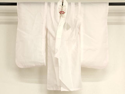 平和屋本店[]七五三 女の子 ３歳 祝着 三つ身 長襦袢・被布・小物セット 京都花ひめ 束ね熨斗花文 花車文 金彩 箱付き 逸品 AABG3170ja